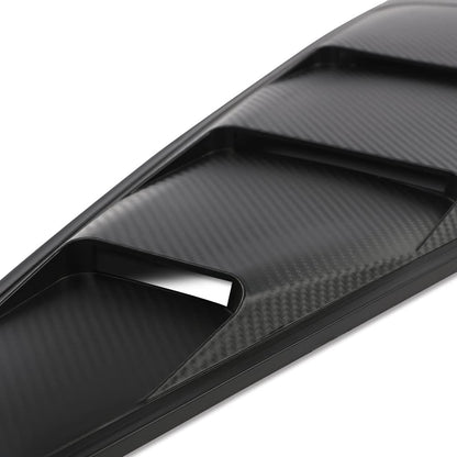 G-PLUS Side Window Louvers Board Left Right Carbon Style Compatible with 2005-2014 Mustang(NOT fit Convertible Models) ABS Plastic Black Side Window Louver Air Vent Scoop Shades Cover Blinds