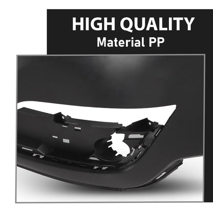 G-PLUS Front Upper Bumper Cover Fascia, Compatible with Chevy Traverse 2013-2017, W/o Parking Aid Sensor Holes, 23328140, GM1014107