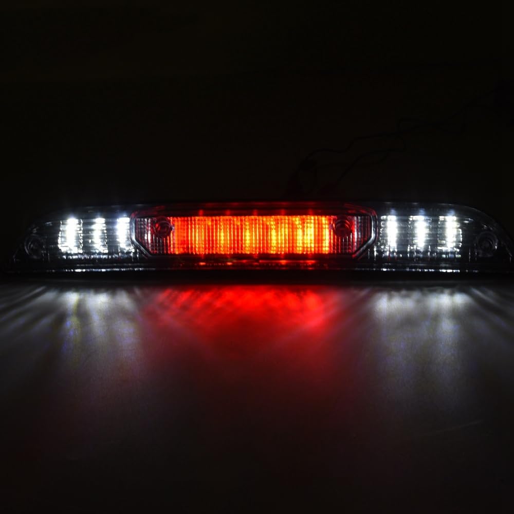 G-PLUS LED 3rd Brake Light Compatible with Ford F150 2015-2020 3rd Cargo Lamp High Mount Tail Light, Clear Lens Black Housing, FL3Z13A613A FL3Z13A613B