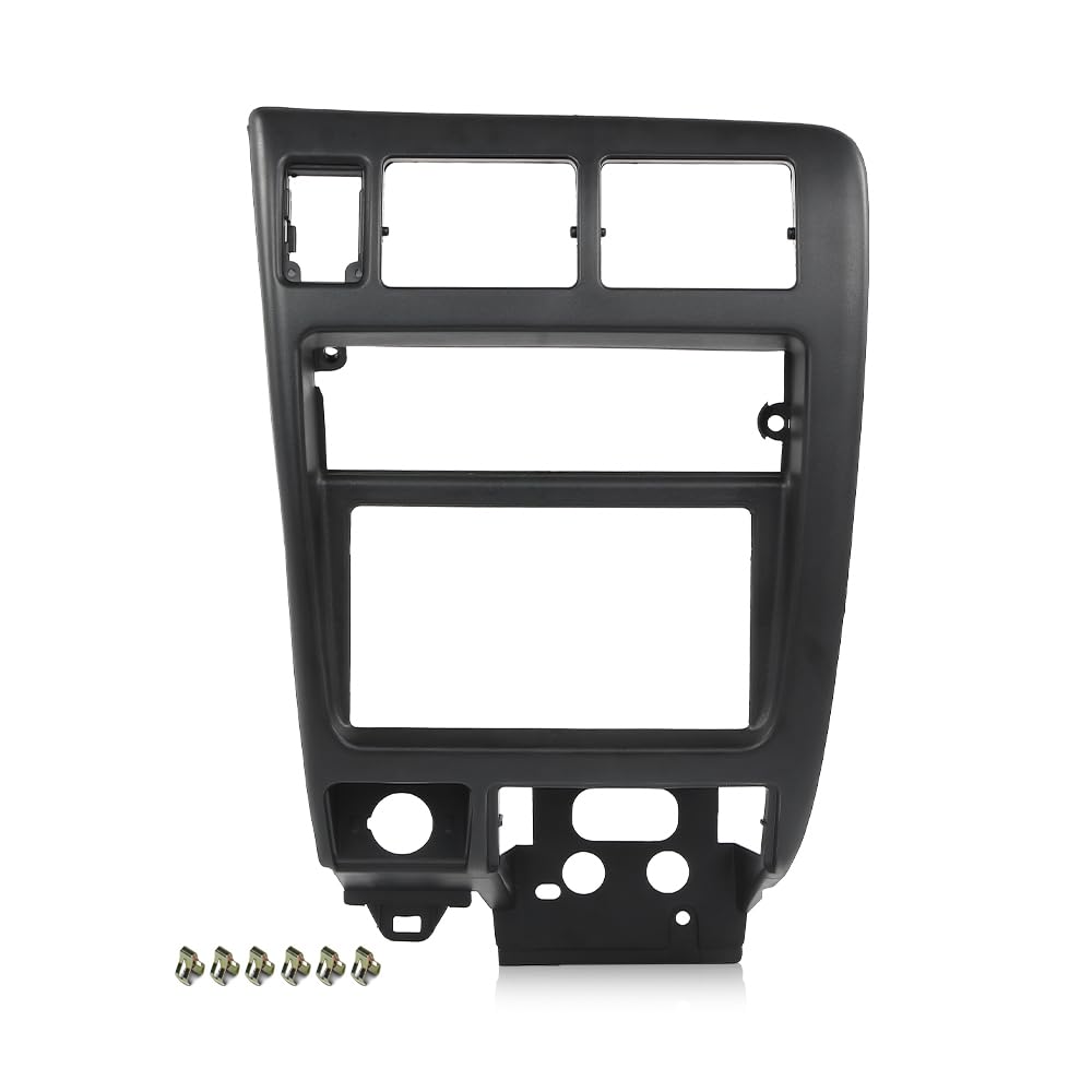 G-PLUS Center Dash Climate Control Radio Bezel Trim Compatible with Toyota Tacoma 1998-2004 Black Dashboard Panel