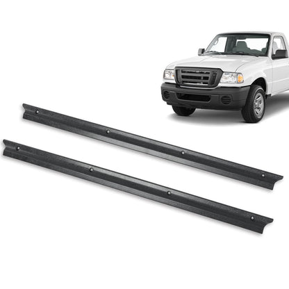 G-PLUS Door Sill Scuff Plate Protector Pair Set LH & RH Sides Compatible with 1992-2011 Ford Ranger F57Z1013208A Black