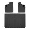 G-PLUS TPE Floor Mats Fit Can-Am Defender HD5/HD8/HD10 2016-2025 1st & 3rd Row Truck Accessories Cargo Liners All Weather Protection 3PCS Black Alfombras para Carro