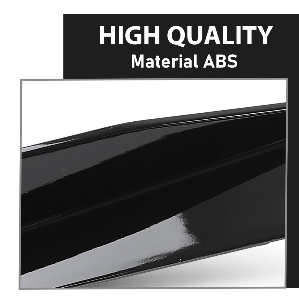 G-PLUS Side Skirts Extension Panel Lip Compatible with Chevy Corvette C8 Stingray Z51 2-Door 2020-2023 Gloss Black