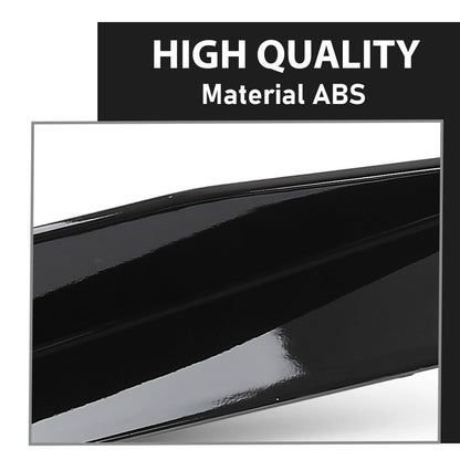 G-PLUS Side Skirts Extension Panel Lip Compatible with Chevy Corvette C8 Stingray Z51 2-Door 2020-2023 Gloss Black