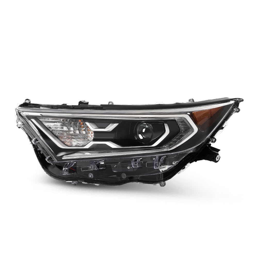 G-PLUS LED Headlights Assembly Front Headlamp Left Compatible with Toyota RAV4 XLE Hybrid XSE/Limited 2019-2022 81150-0R162 Bumper Headlamps,faros delanteros