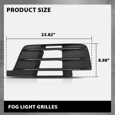G-PLUS Fog Light Grille Covers 2PCS for Audi Q7 S-Line 2016-2019 Close-up View