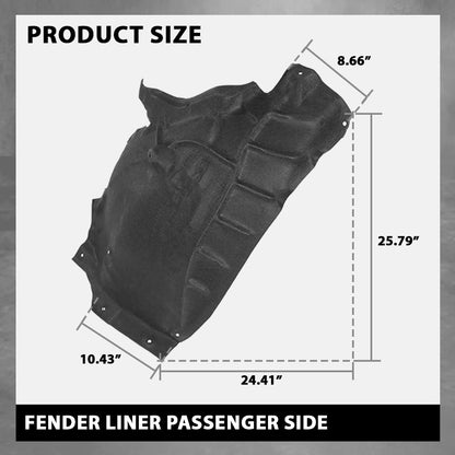 G-PLUS Fender Liner Rear Passenger Side Compatible with Audi Q7 2017-2023 4M0821192H, AU1249147