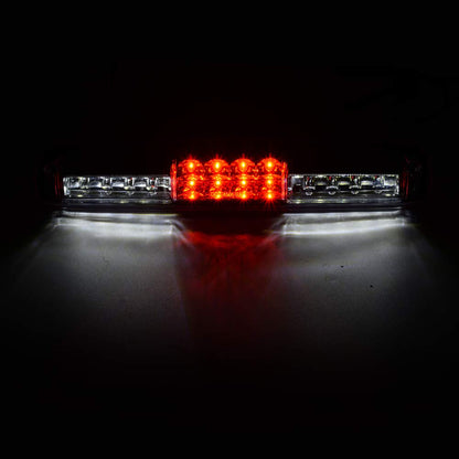 G-PLUS LED Third 3rd Brake Cargo Light Compatible With 1999-2007 Chevy Silverado/GMC Sierra1500 2500 3500,Rear Stop Tail Light Replacement(Chrome Housing Clear Lens)