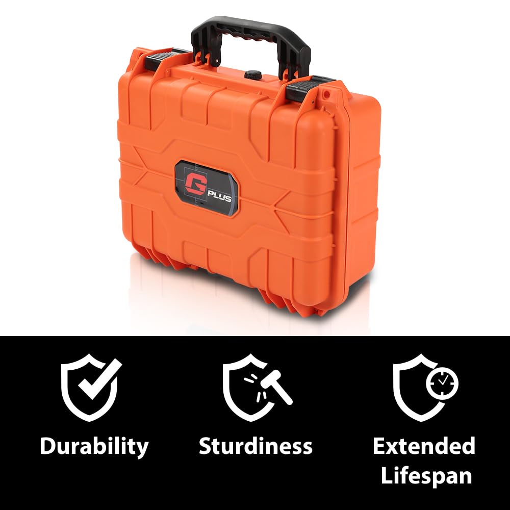 G-PLUS Graded Card Storage Box Compatible with BGS PSA SGC FGS Weatherproof Graded Trading Cards Box (Large, Orange)