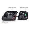 G-PLUS Headlights Compatible with Ford Chrome Housing Clear Reflector