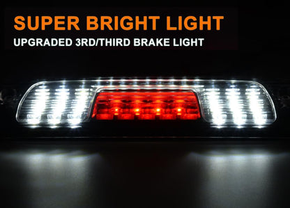 G-PLUS LED 3rd Third Brake Light Compatible with Chevy Silverado GMC Sierra 1500 2500 HD 3500 HD 2014-2018 High Mount Brake Light(Black Housing Clear Lens) 23509162, 20979071