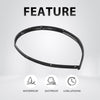 G-PLUS Rubber Bumper Hood Seal & Rivets Compatible with Dodge Challenger 2008-2022 Black PVC 68051392AB, 68051392AA