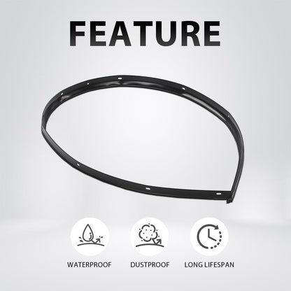 G-PLUS Rubber Bumper Hood Seal & Rivets Compatible with Dodge Challenger 2008-2022 Black PVC 68051392AB, 68051392AA