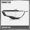 G-PLUS Headlight Lens Cover Compatible with Audi A3 2013-2016 8V0941003, 8V0941004 Left & Right Pair Front Headlamp Lens Cover Clear