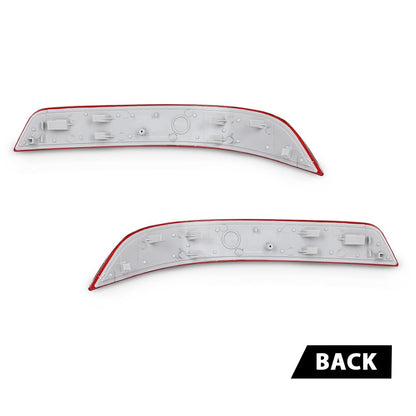 G-PLUS Pair Rear Bumper Reflector Light, Compatible with Benz GL-Class X164 GL350 GL450 GL550 2010-2012, Left & Right Side 2PCS, 1648200974, 1648201074