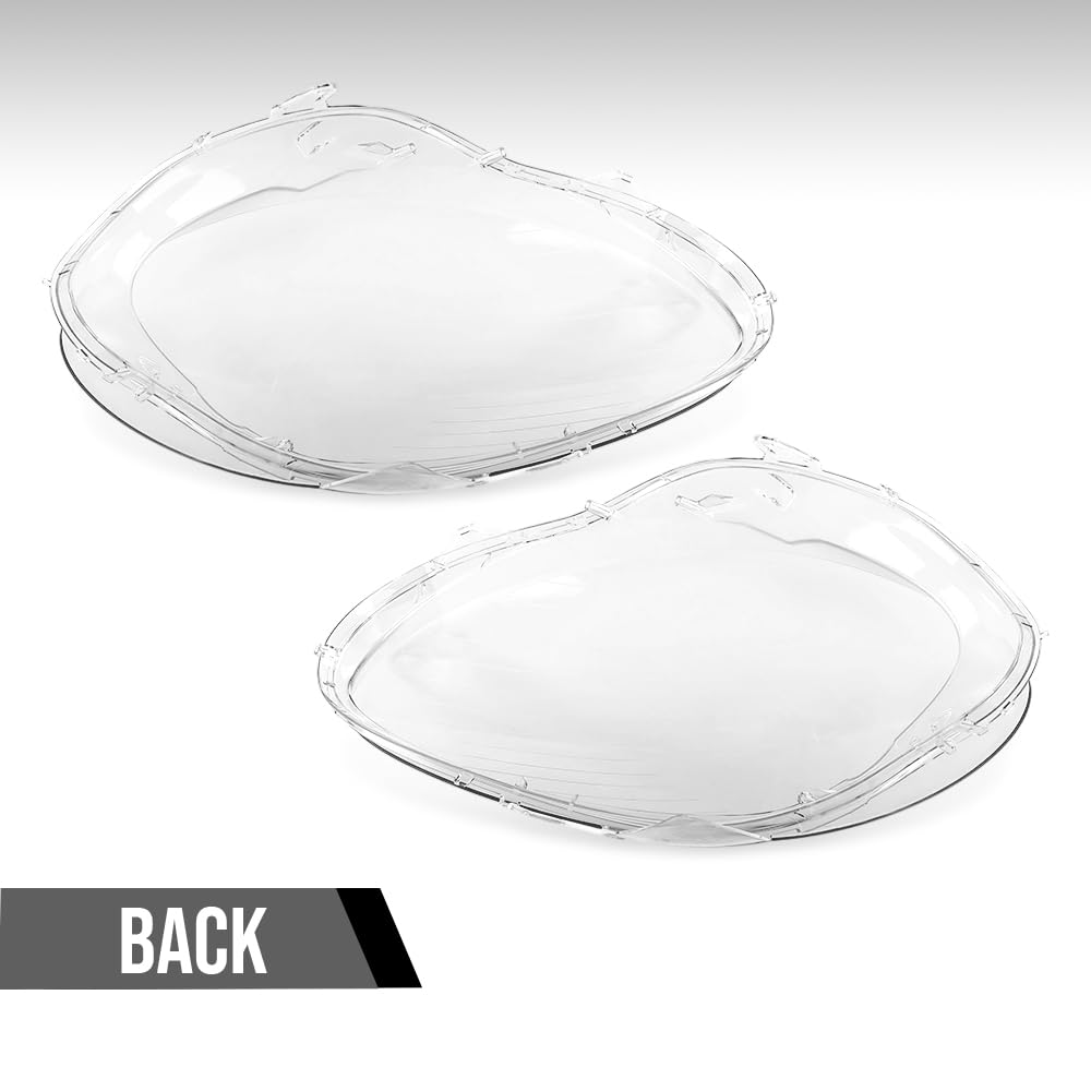G-PLUS Headlight Lens Cover Compatible with Benz W251 R350 R500 2006-2010 Left & Right Pair Front Headlamp Lens Cover Clear