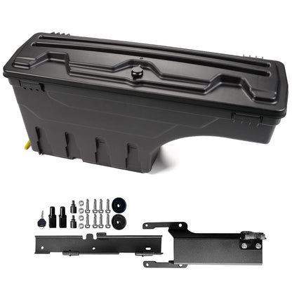 G-PLUS Rear Left Lockable Storage Box Toolbox Compatible with Ford F150 2015 2016 2017 2018 2019 2020 Left Driver Side Truck Bed Box