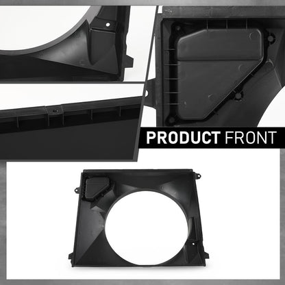 G-PLUS Radiator Cooling Fan Shroud Compatible with Toyota Tacoma L4 2.7L 2016-2023 Black