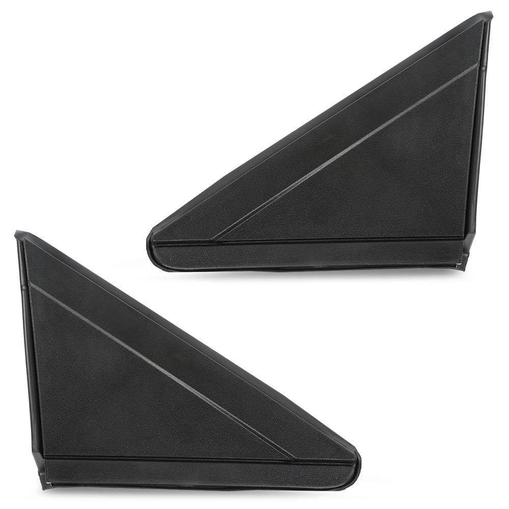 G-PLUS Mirror Flag Applique w/o Trim Compatible with Chrysler Town & Country 2008-2016 Mini Passenger Van/Fit Dodge Grand Caravan 2008-2020 LH & RH Exterior Side View Mirror Triangle Trim