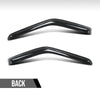 G-PLUS in-Channel Rain Guards 2pcs Compatible with Nissan Pathfinder 1987-1990 Compatible with Nissan Pickup 2-Door Regular Cab 1987-1997 Smoke