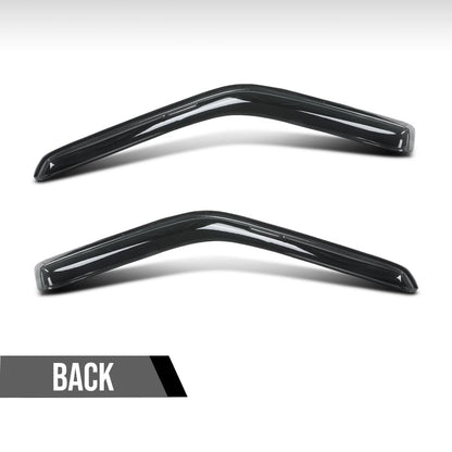 G-PLUS in-Channel Rain Guards 2pcs Compatible with Nissan Pathfinder 1987-1990 Compatible with Nissan Pickup 2-Door Regular Cab 1987-1997 Smoke