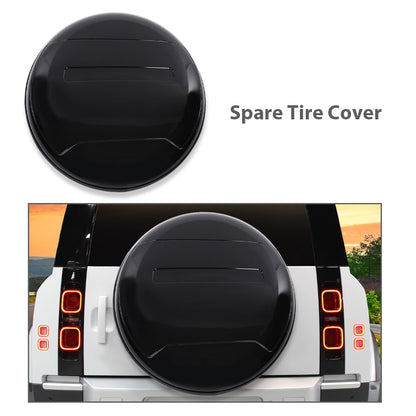 G-PLUS Spare Tire Cover ABS Plastic Wheel Compatible with 2020-2023 Land Rover Defender Black
