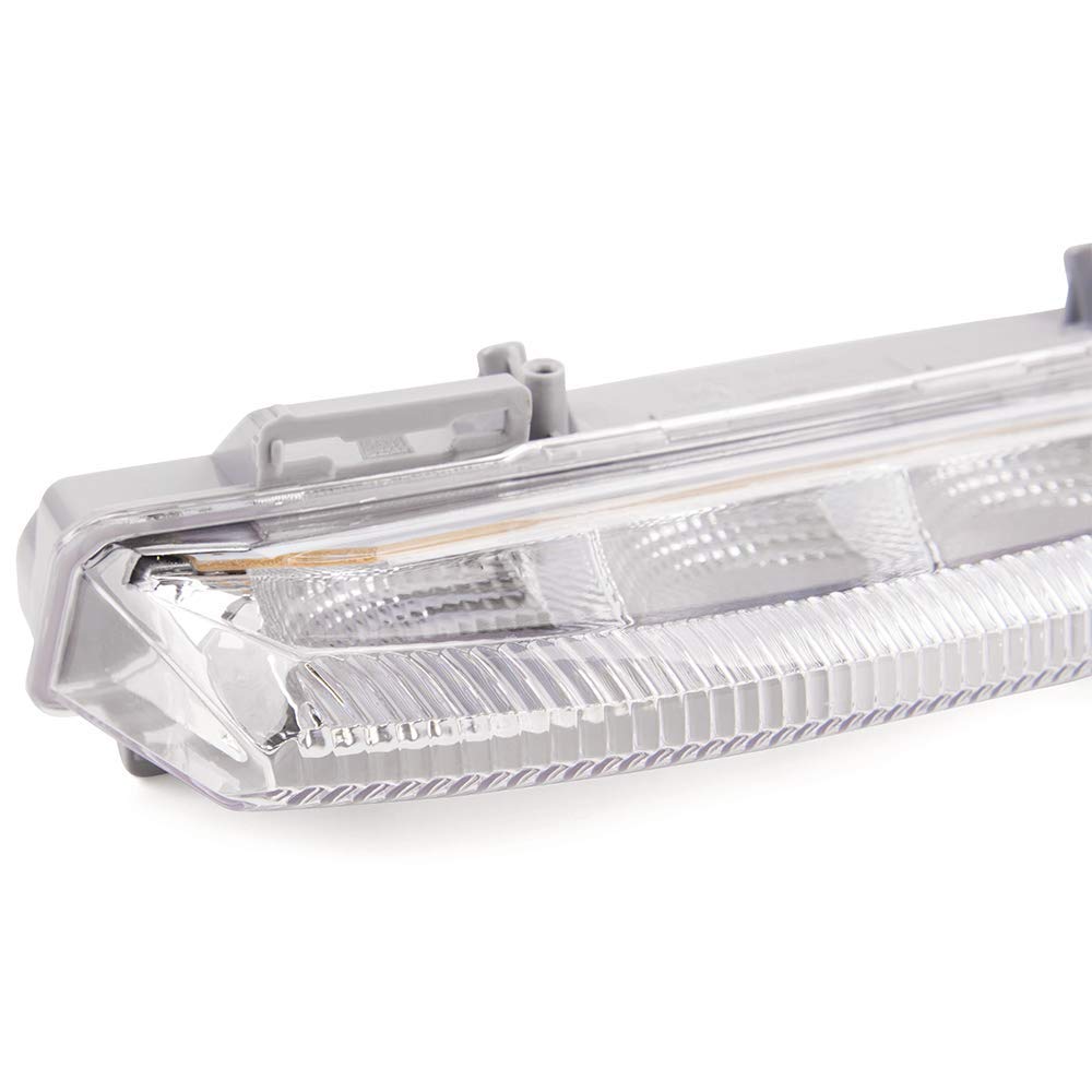 G-PLUS Front Daytime Running Light Assembly Super Bright Fog Driving Lamp Compatible with Benz 2007-2014 C-Class W204 / S204 w/LED Bulbs 2049069000 Right Side