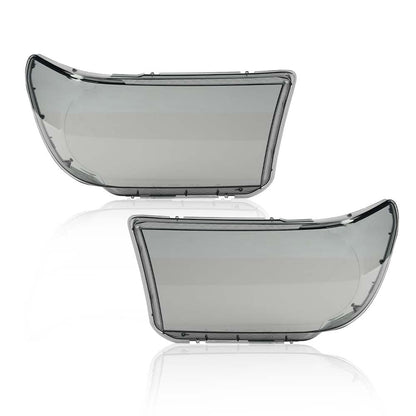 G-PLUS Headlights Cover Aftermarket Left+Right Smoke Compatible with 2007-2013 Toyota Tundra/2008-2017 Toyota Sequoia 811100C051, 811500C051_2007 2008 2009 2010 2011