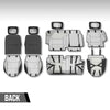 G-PLUS Seat Covers Set Compatible with Chevy Silverado LT Crew Cab 2014-2018 Black