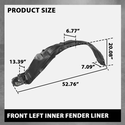 G-PLUS Front Left Inner Fender Liner Compatible with Toyota RAV4 2013-2018 538760R060