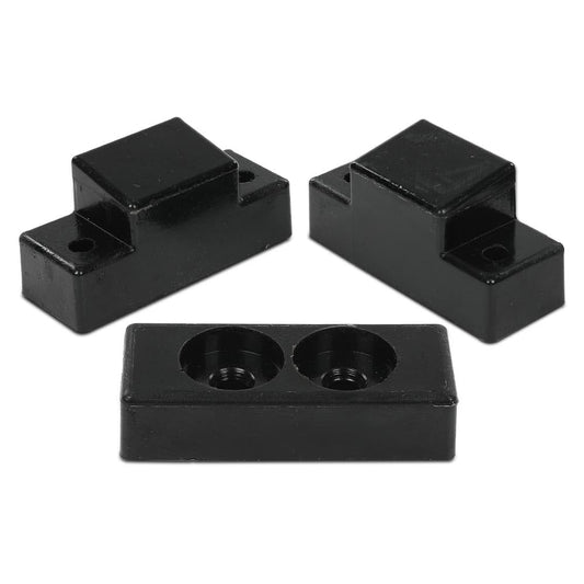 G-PLUS Black Hood Bumper Set Compatible with Hummer Humvee Replaces Factory #1233888, 12338896