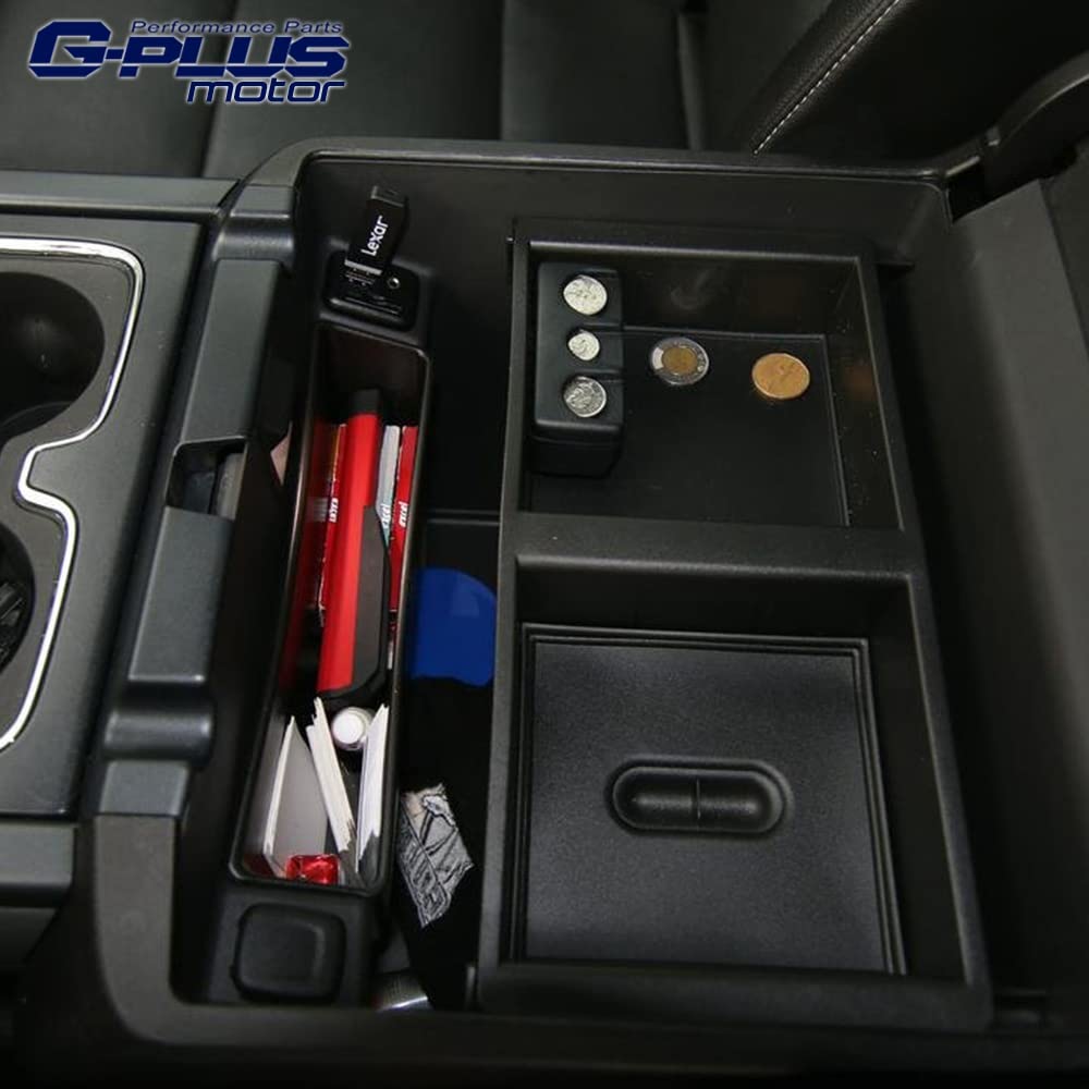 G-PLUS Center Console Organizer Compatible with 2014-2017 GM OEM Part 22817343 Front Floor Insert Tray