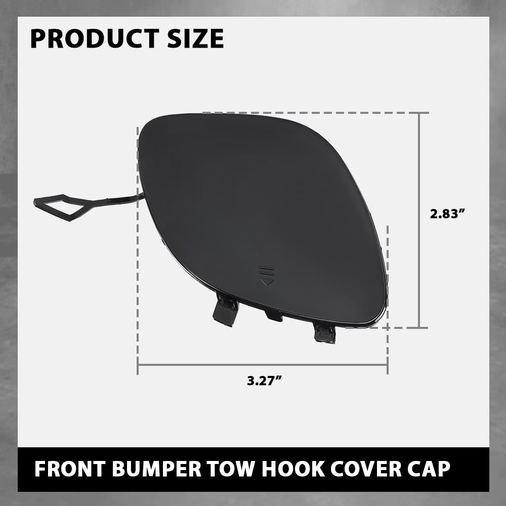 G-PLUS Front Bumper Tow Hook Cover Cap Compatible with Benz W212 E-Class E200 E250 E300 E350 E400 E500 E550 Sedan & Wagon 2014-2016,Not Fit For Cars With AMG Front Bumper 2128850526