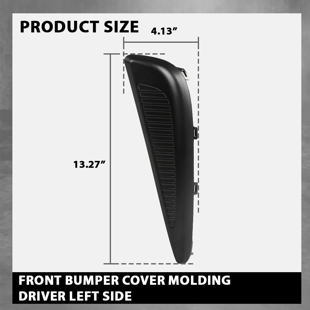 G-PLUS Front Bumper Molding Left Side Fog Light Cover Trim Compatible with Toyota Prius 2019-2021 w/o DRLTO1038228, 5271347040