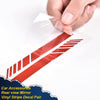G-PLUS Rearview Mirror Carbon Fiber 5D Sticker Vinyl Stripe Decal Compatible with Car Accessories,2Pcs/Set (Red)