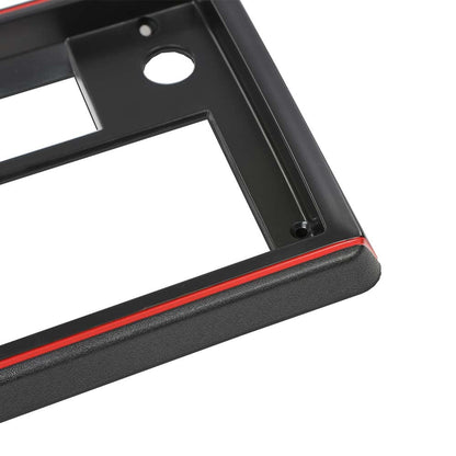 G-PLUS Radio Face Plate w/Red Trim Compatible with El Camino Monte Carlo SS 1981-1988 Radio Panel(Black)