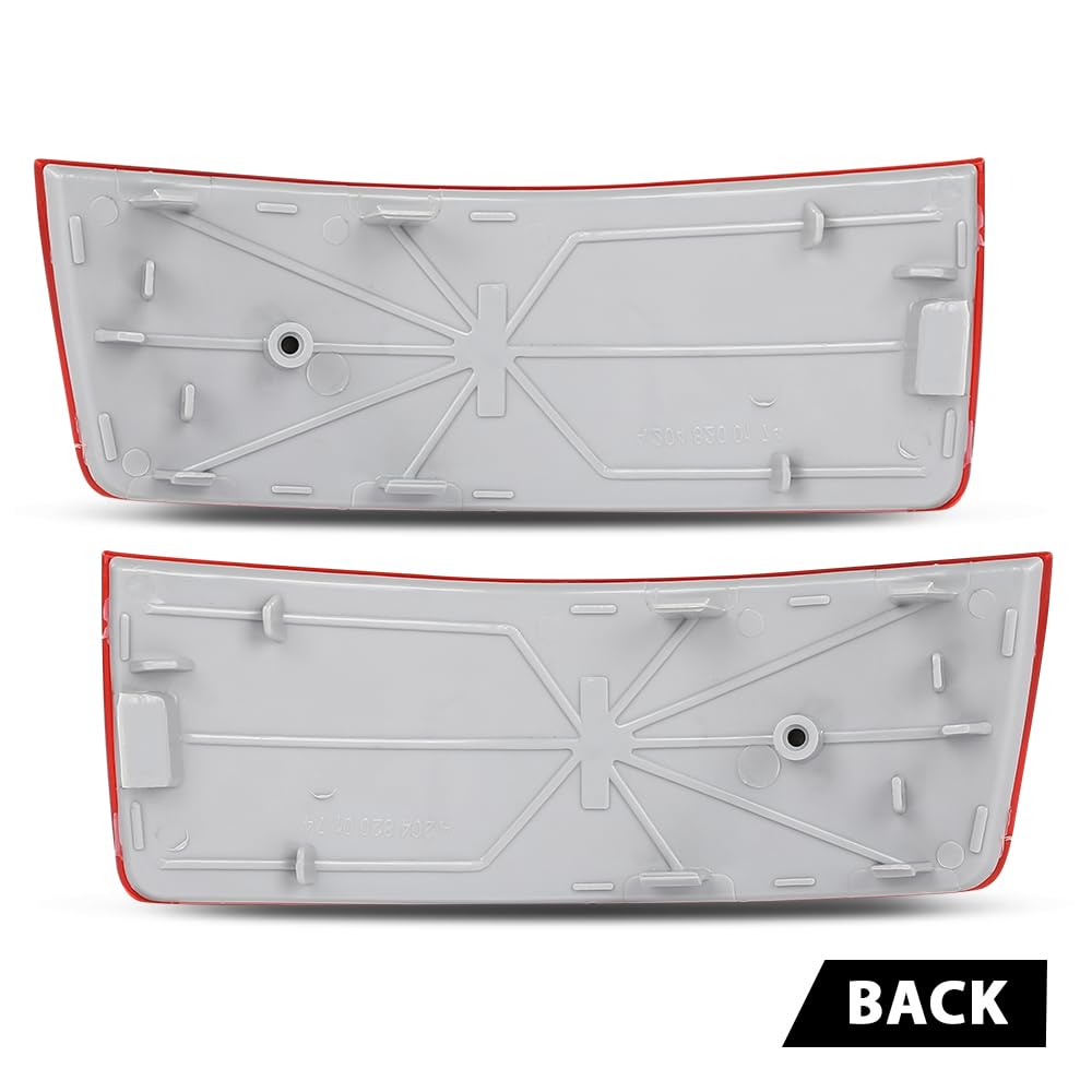 G-PLUS Pair Rear Bumper Reflector Light, Compatible with Benz GLK250 GLK350 Base 4Matic Sport Utility 4-Door 2010-2012, Left & Right Side 2PCS, 2048200174, 2048200274