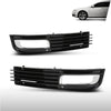 G-PLUS Front Bumper Fog Light Cover Grille Left & Right Compatible with Audi A8 D3 2008 2009 2010, Fit Audi A8 Quattro D3 2008-2010 4E0807680B, 4E0807679B Glossy Black
