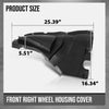 G-PLUS Front Right Side Lower Fender Splash Shield Compatible with BMW X5 2019-2025 Fit Models With M Sport Package 51718069308, BM1251138 Black