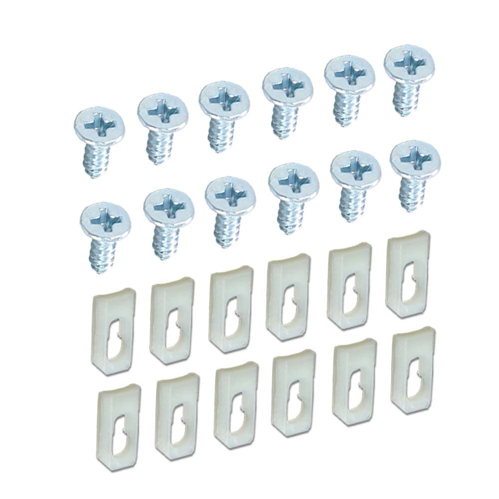 G-PLUS GM Body Side Belt Fender Compatible with Most Models Door Quarter Vinyl Top Molding Trim Clips & Studs A Set of 12 Clips