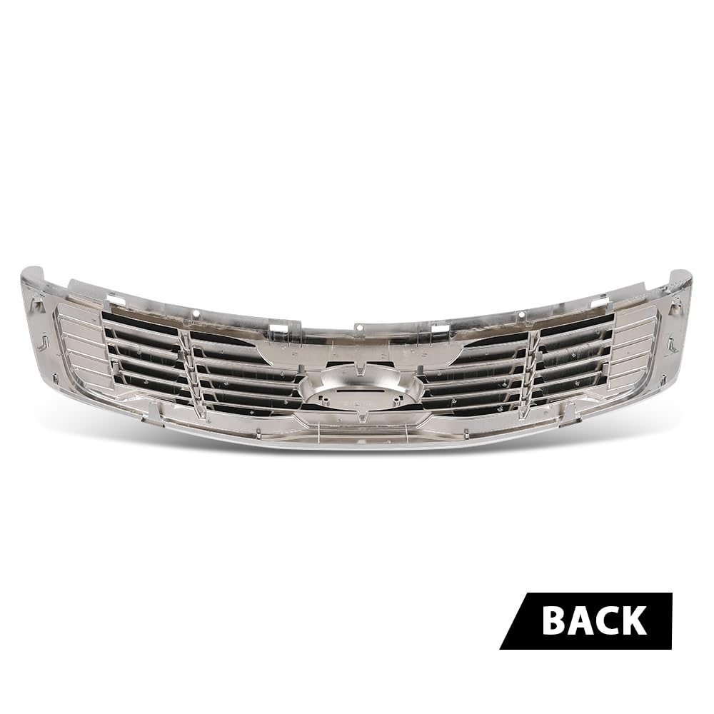 G-PLUS Front Grille W/Chrome Trim, Compatible with Kia Magentis (submodel: LX, LX Premium, SX)/ Optima (submodel: EX, LX, SX) 2009-2010, 863502G500, KI1200136