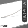 G-PLUS Front Bumper Face Bar Trim Lower Molding Fit Benz E400 4Matic Coupe/Base 2017-2018, Fit Benz E450 Base 2019-2020 2138857000, MB1044130 Silver