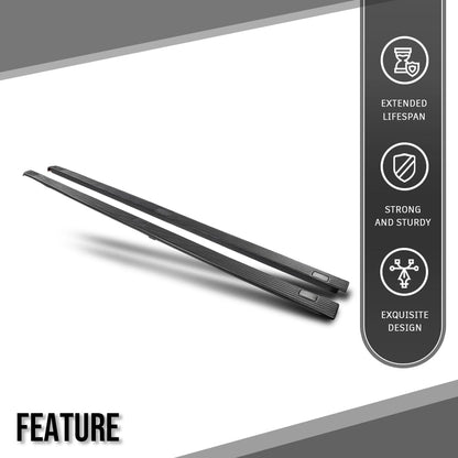 G-PLUS Side Rail Top Molding Covers LH RH Compatible with Ford F250 F350 F450 F550 Super Duty 2002-2016 Fit Models with 8 FT Truck Bed 2C3Z99291A40AAA 2C3Z99291A41AAA Black