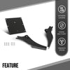 G-PLUS Tour Pack Mount Bracket Rack Compatible with Harley Touring FLHR FLHRCI FLHRI FLHRS FLHRSI FLHT FLHTI FLHX FLHXI FLTRI Models 1997-2008 Black