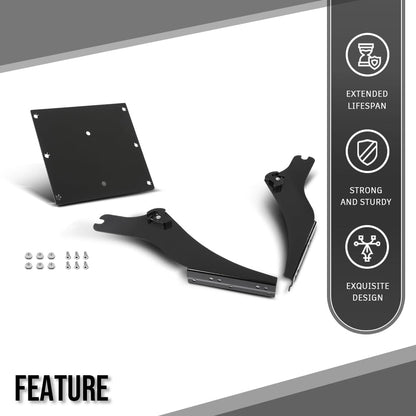 G-PLUS Tour Pack Mount Bracket Rack Compatible with Harley Touring FLHR FLHRCI FLHRI FLHRS FLHRSI FLHT FLHTI FLHX FLHXI FLTRI Models 1997-2008 Black
