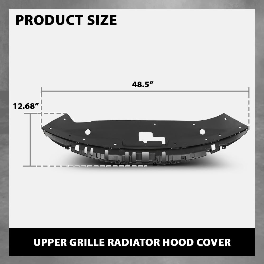 G-PLUS Upper Grille Radiatir Hood Cover Sight Shield Compatible with Kia Optima 2019-2020 86360D5500