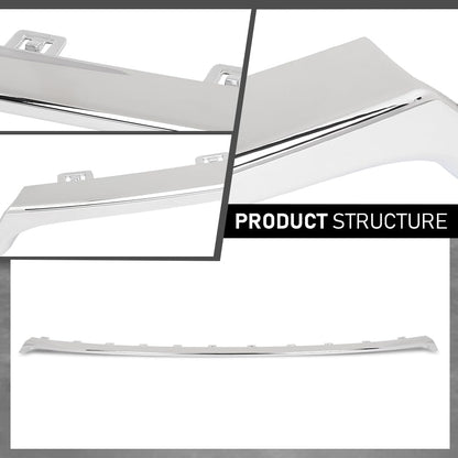 G-PLUS Front Lower Bumper Grille Molding Trim, Compatible with Lincoln MKZ 2017-2020, HP5Z-8419-AB, HP5Z8419AB, FO1044118