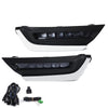 G-PLUS Front Bumper LED Fog Lights Compatible With 2018-2019 Honda Accord Sedan,Fog Lamp Daytime Running Light w/Bezel + Wiring Kit Left & Right Side