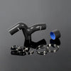 G-PLUS Silicone Intercooler Hose Y Pipe Clamps kit Compatible With 1996-2000 Subaru Impreza WRX GC8 EJ20 MK3-6 Black 2PCS