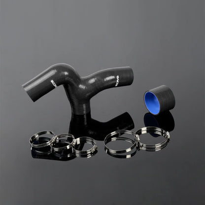 G-PLUS Silicone Intercooler Hose Y Pipe Clamps kit Compatible With 1996-2000 Subaru Impreza WRX GC8 EJ20 MK3-6 Black 2PCS
